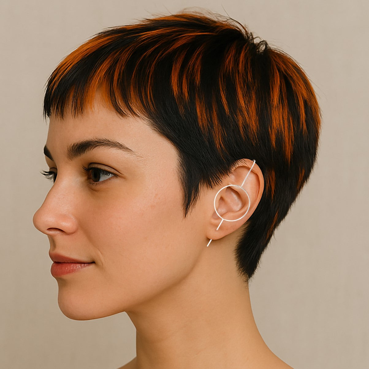 Sterling Silver Circle Ear Climber Earrings – Otis Jaxon Silver