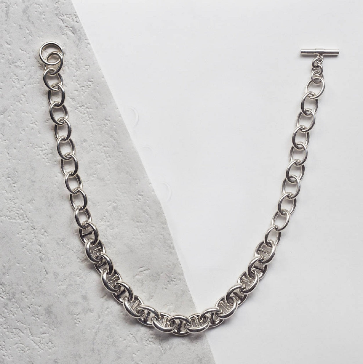 Sterling Silver Chunky Link Chain Necklace – Otis Jaxon Silver
