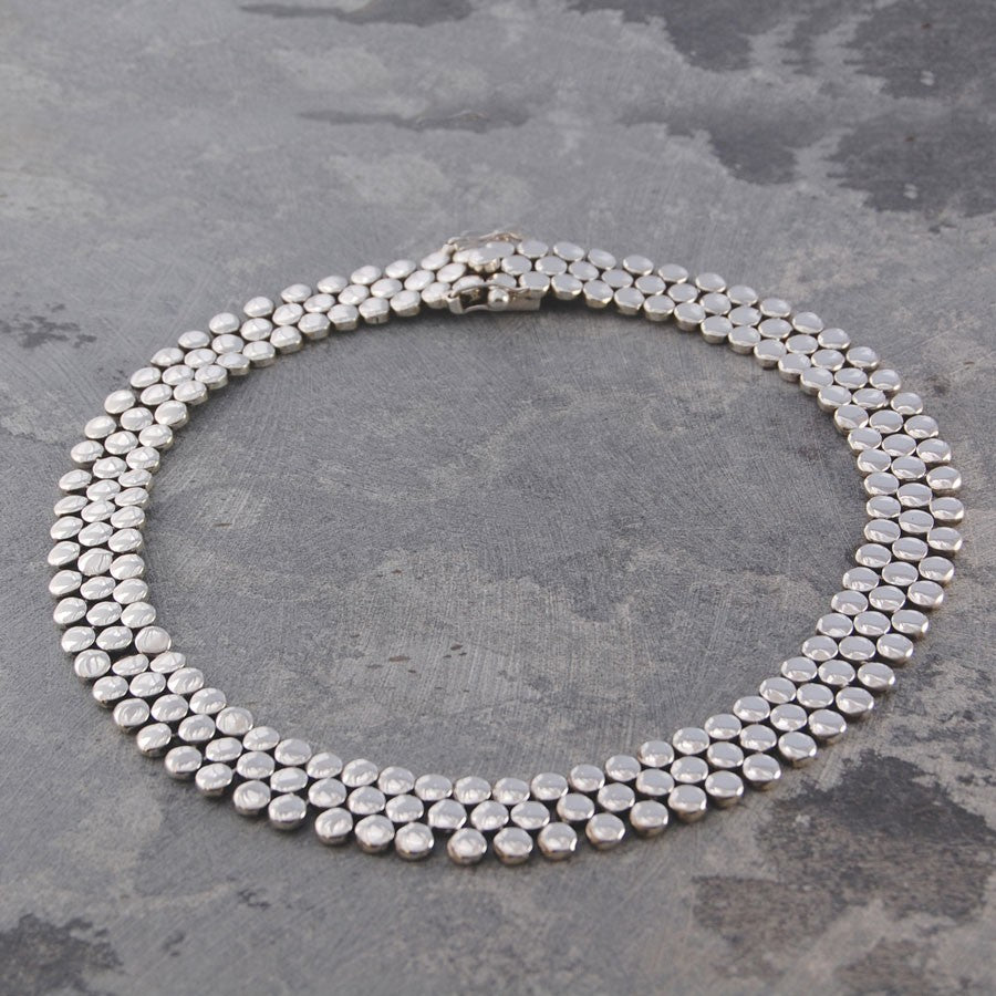 Scales Chunky Silver Necklace - Otis Jaxon Silver Jewellery