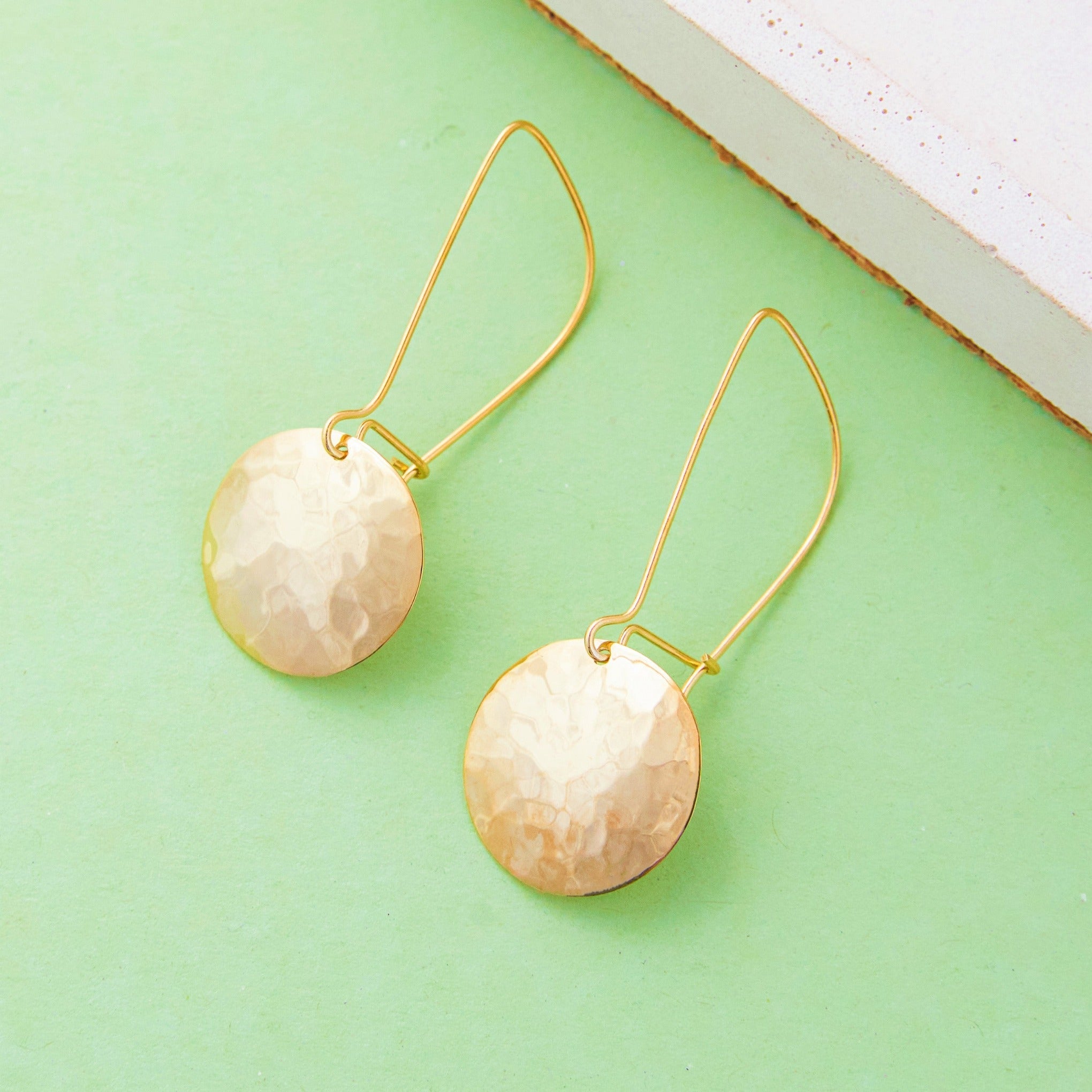 Silver Drop Disc Dangle Earrings – Otis Jaxon Silver Jewellery