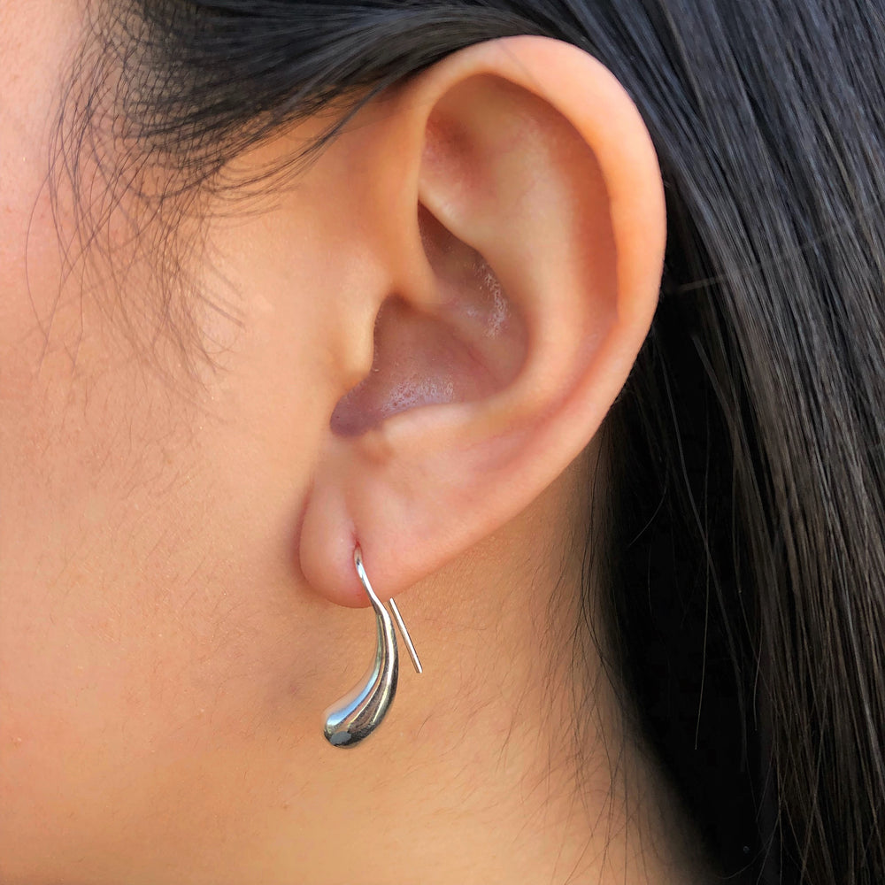 Teardrop Silver Earrings- Otis Jaxon Silver Jewellery