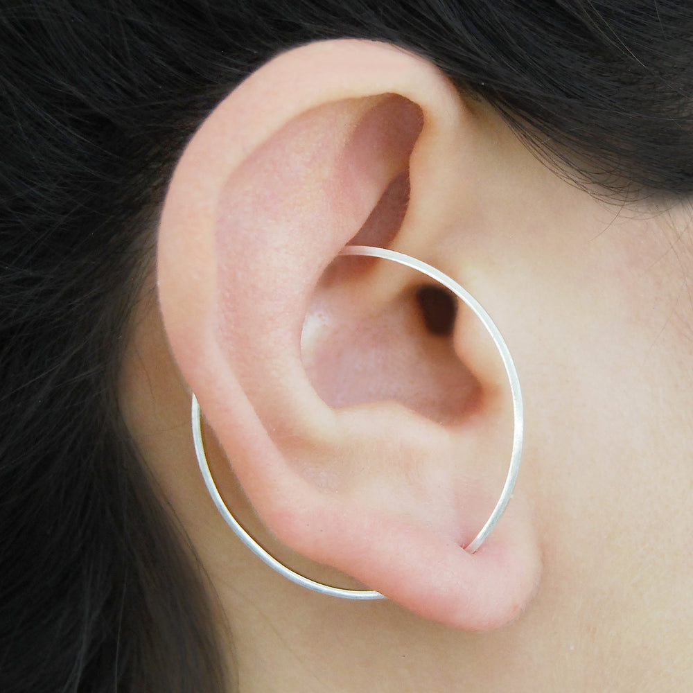 Round Silver Ear Cuffs - Otis Jaxon Silver Jewellery
