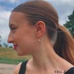 18K Gold Ball Drop Earrings - Otis Jaxon Silver Jewellery