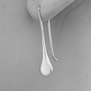 Long Teardrop Sterling Silver Earrings - Otis Jaxon Silver Jewellery
