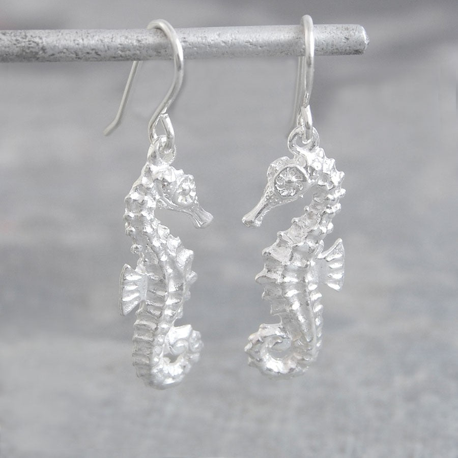 Silver Seahorse Earrings - Otis Jaxon Silver Jewellery
