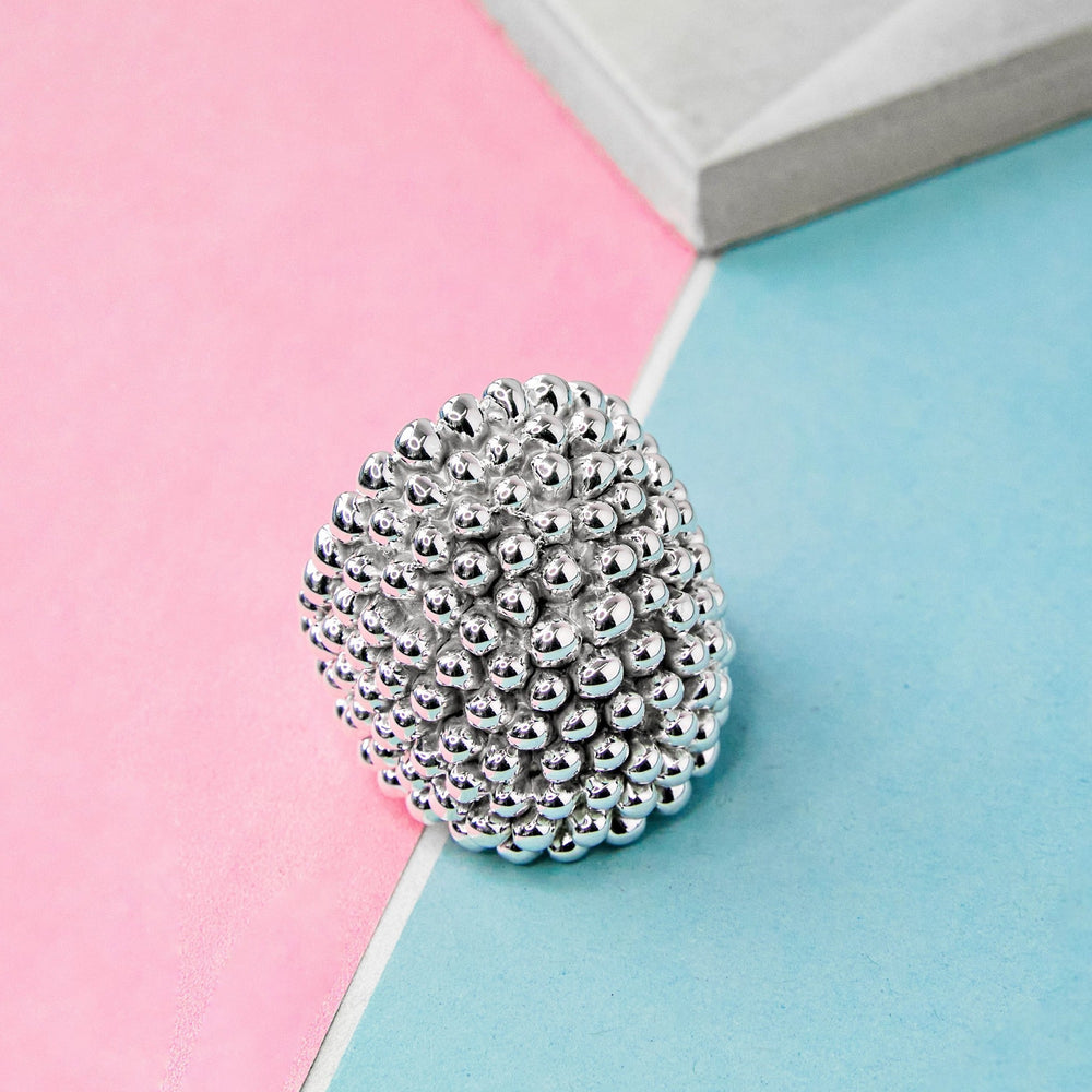 Sterling Silver Statement Bubble Ring