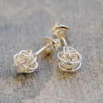 Tiny Nest Silver Stud Earrings - Otis Jaxon Silver Jewellery