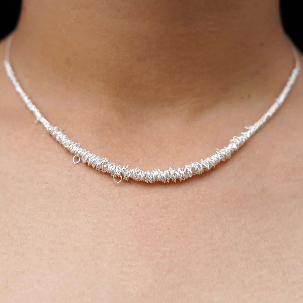 Loops Designer Silver Necklace - Otis Jaxon Silver Jewellery
