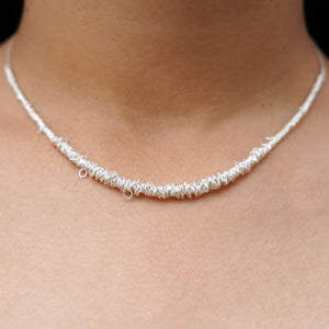 Loops Silver Wire Necklace - Otis Jaxon Silver Jewellery