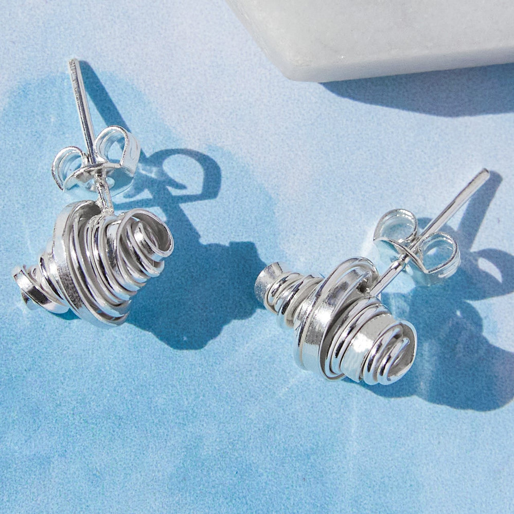 Sterling Silver Coil Charm Bracelet - Otis Jaxon Silver Jewellery