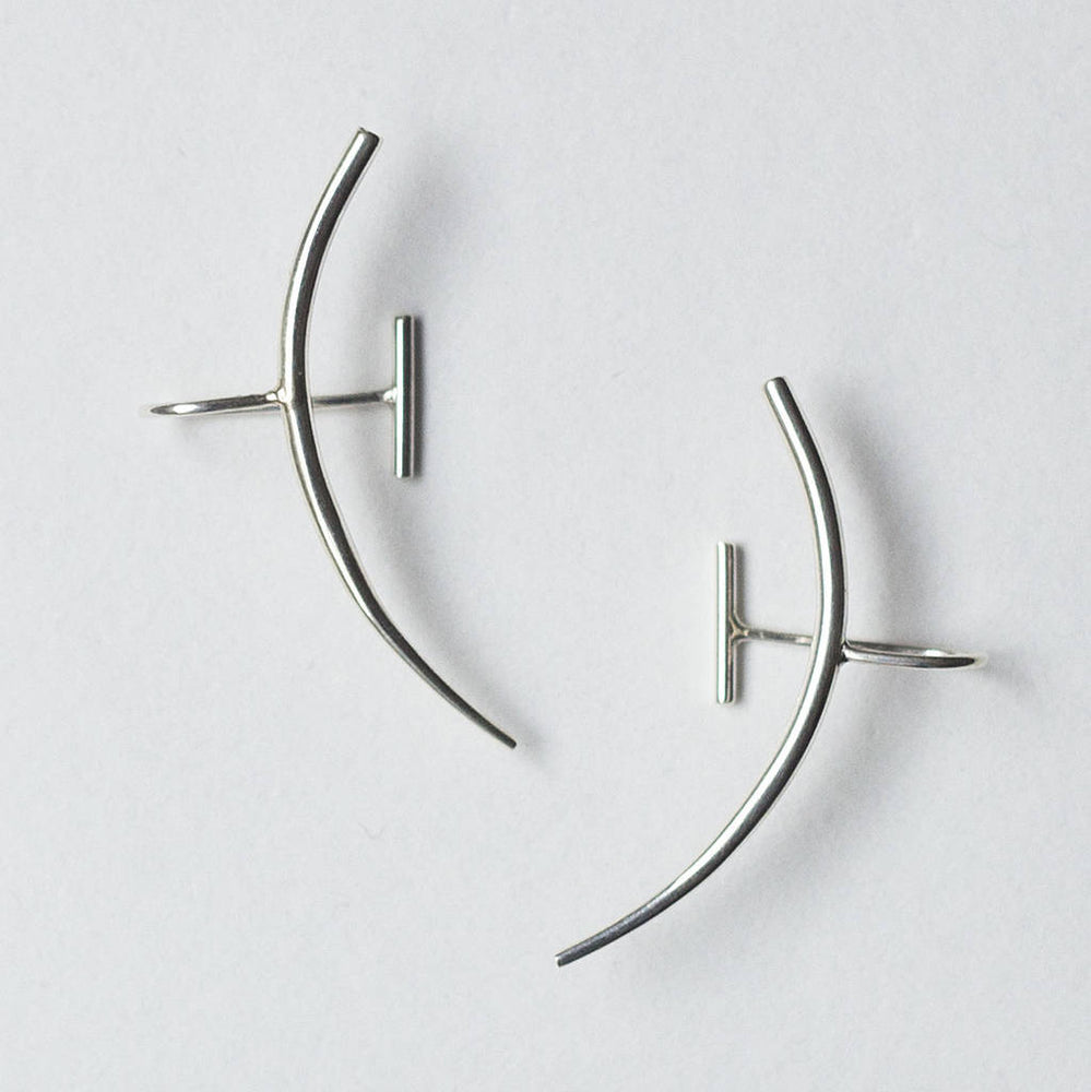 Tusk Ear Cuff Simple Silver Earrings - Otis Jaxon Silver Jewellery
