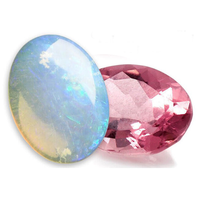 Opal and Tourmaline - October's Birthstones