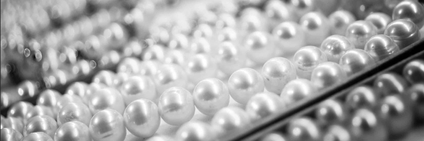 June birthstone detail for pearl jewellery