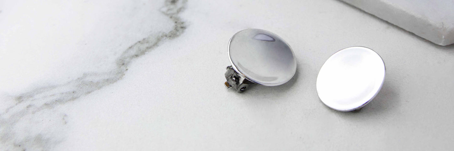Silver Clip On Earrings