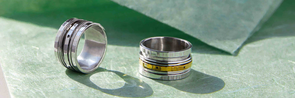 Silver Spinning Rings