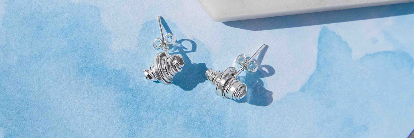 Small Silver Stud Earrings