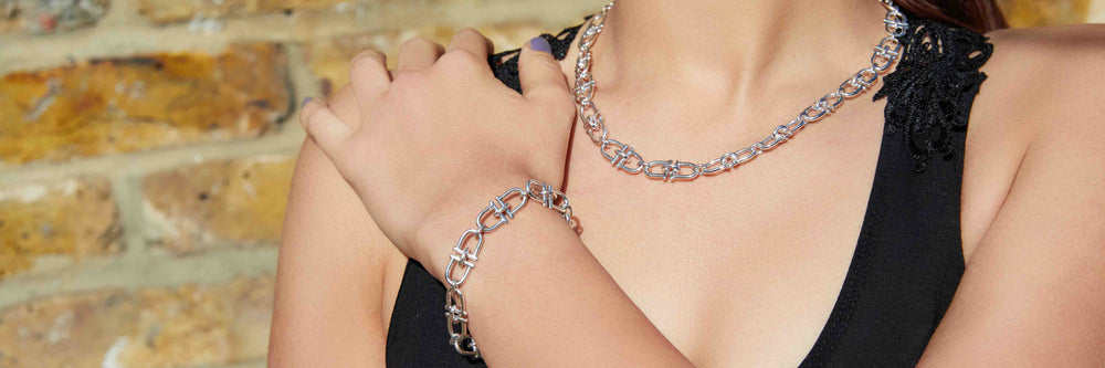 Heavy Curb Chain Necklace Silver | Medley Jewellery