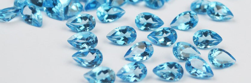 November Birthstone | White & Blue Topaz