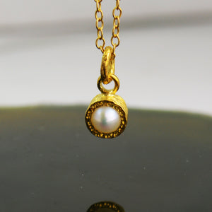 White Pearl June Birthstone Rose Gold Stud Earrings