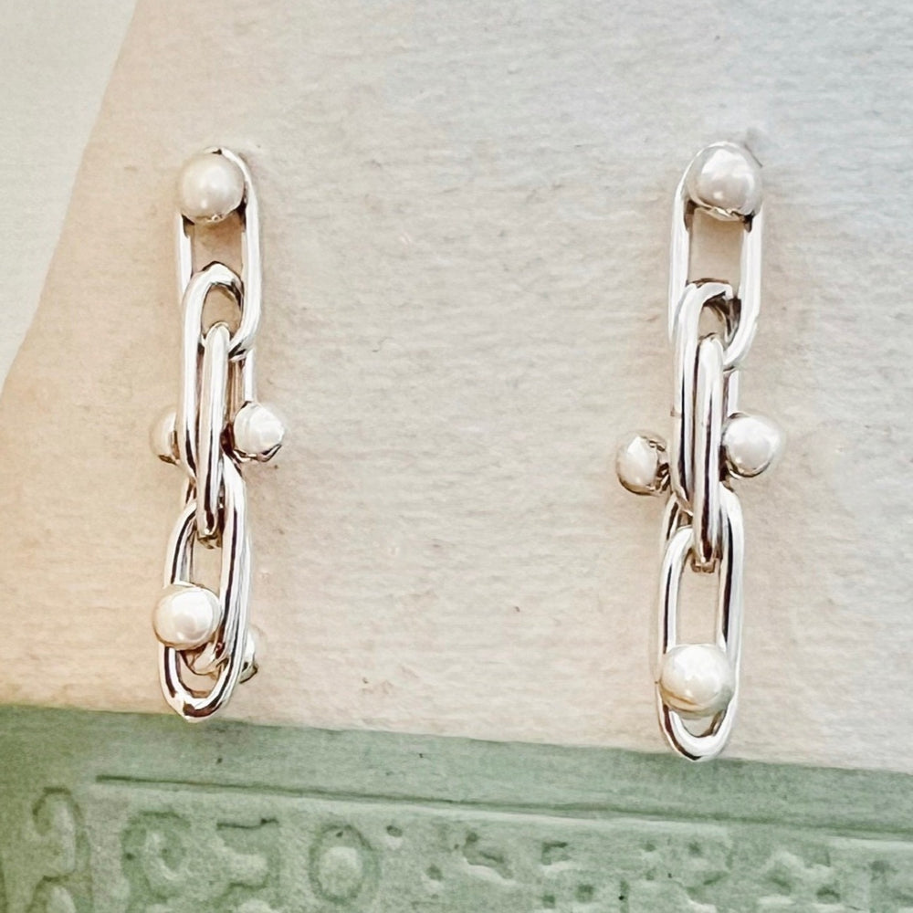 Peppercorn Sterling Silver Drop Earrings