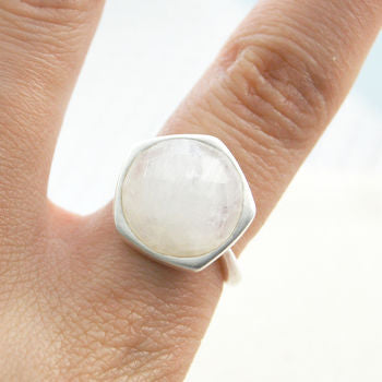 Moonstone Sterling Silver Gemstone Ring