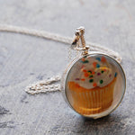 Round Sterling Silver Photo Locket Necklace