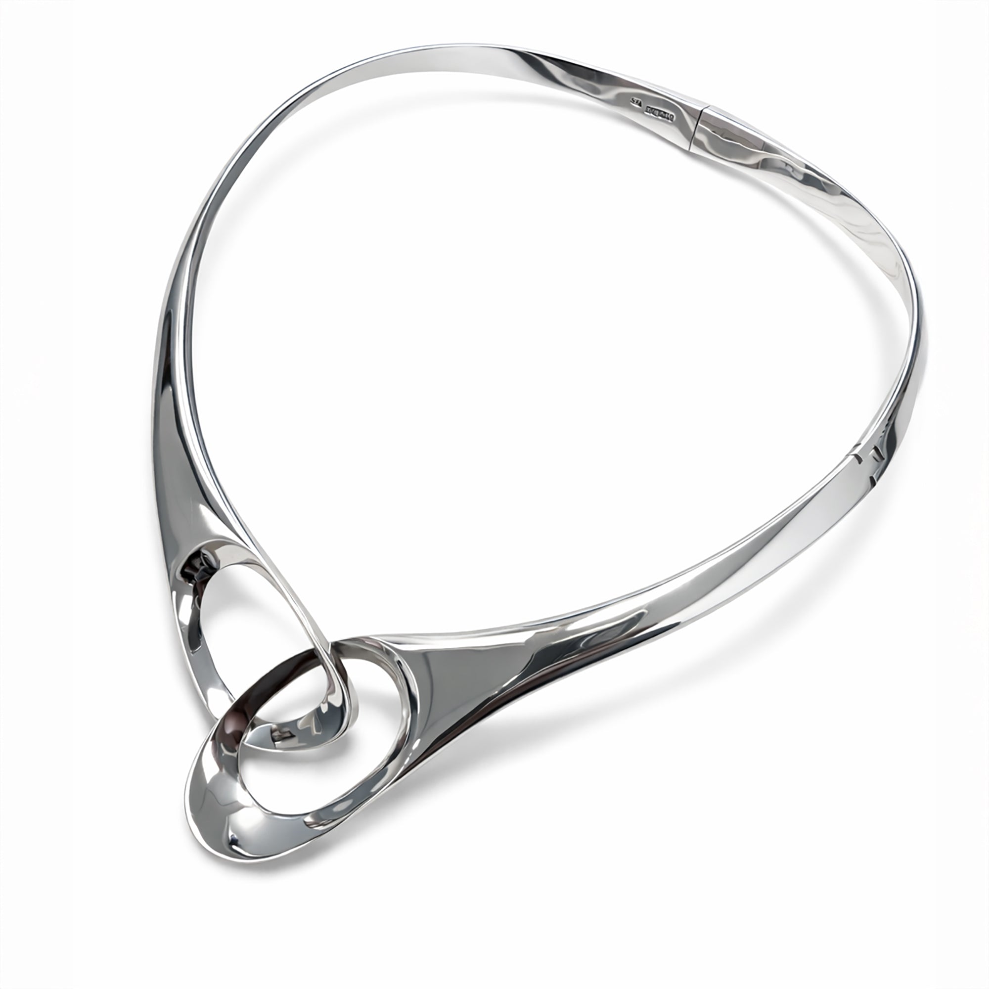 Scissors Statement Silver Choker Necklace – Otis Jaxon Silver