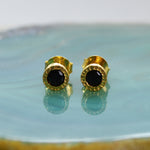 Spinel Gold Small Stud Earrings