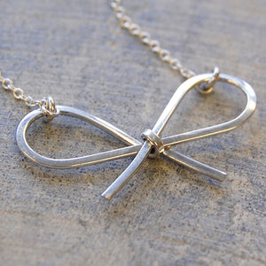 Bow Sterling Silver Necklace