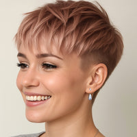 Tear Drop Silver Ear Jackets