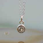 White Topaz Silver November Birthstone Necklace