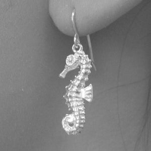 Silver Seahorse Earrings - Otis Jaxon Silver Jewellery