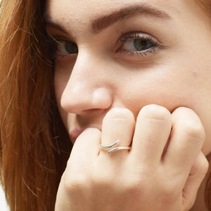 Snake Contemporary Sterling Silver Ring