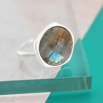 Labradorite Sterling Silver Gemstone Ring