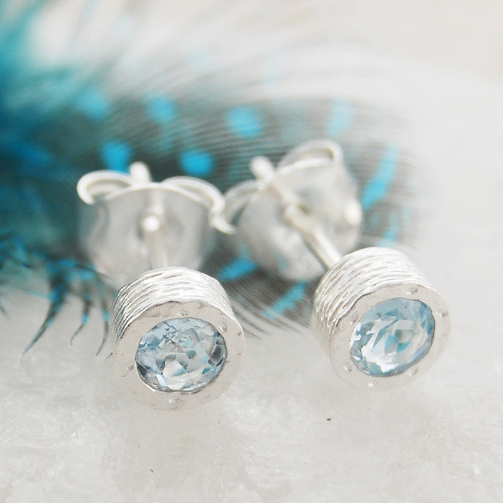 Aquamarine March Birthstone Sterling Silver Necklaces