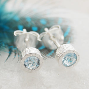 Aquamarine March Birthstone Sterling Silver Necklaces