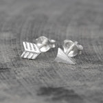 Silver Arrow Stud Earrings - Otis Jaxon Silver Jewellery