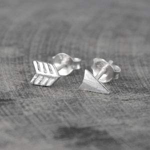 
            
                Load image into Gallery viewer, Silver Arrow Stud Earrings - Otis Jaxon Silver Jewellery
            
        
