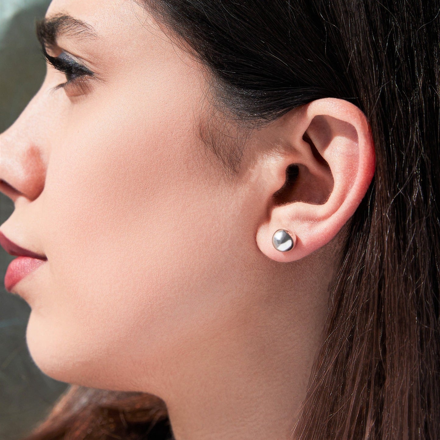 Large Gold Ball Stud Earrings - Otis Jaxon Silver Jewellery