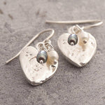 Organic Silver Heart Pendant Necklace - Otis Jaxon Silver Jewellery