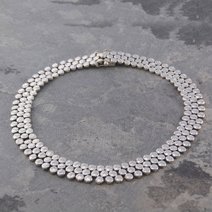
            
                Load image into Gallery viewer, Scales Chunky Silver Bracelet - Otis Jaxon Silver Jewellery
            
        