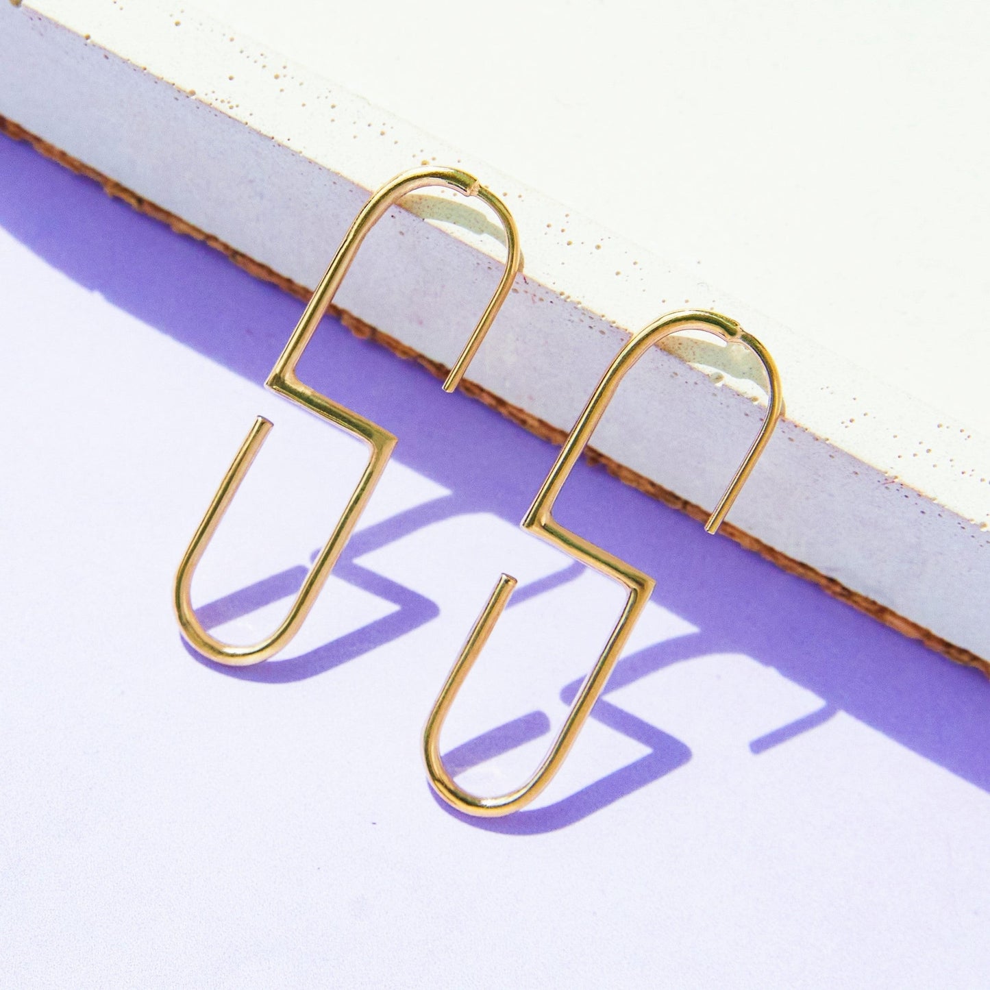 'S' Sterling Silver Drop Earrings-Otis Jaxon Jewellery