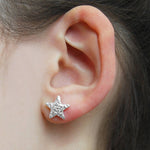 Starfish Silver Earrings - Otis Jaxon Silver Jewellery