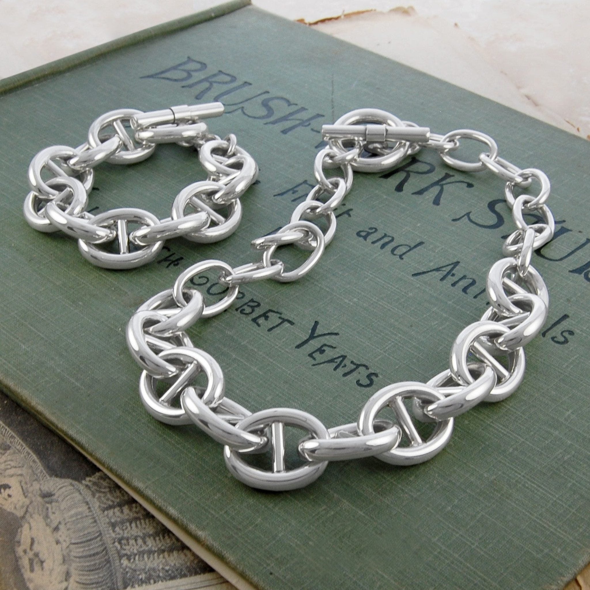 Oval Link Chunky Sterling Silver Necklace – Otis Jaxon Silver