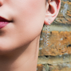 
            
                Load image into Gallery viewer, Sterling Silver Threader Spiral Earrings - Otis Jaxon Silver Jewellery
            
        