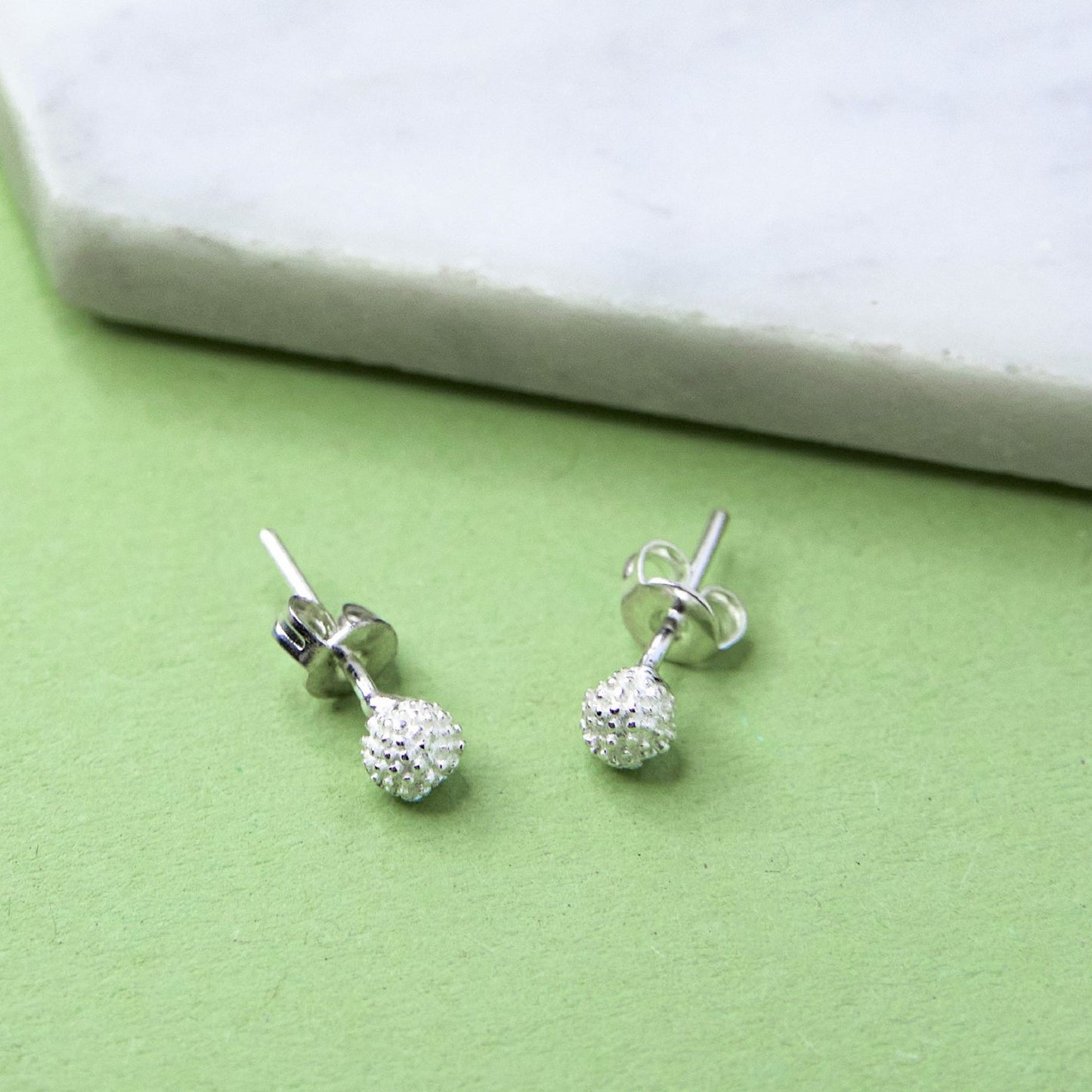 Sycamore Silver Stud Earrings - Otis Jaxon Silver Jewellery