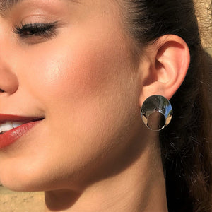 Statement Silver Wave Earrings - Otis Jaxon Silver Jewellery