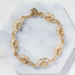 D Link Chunky Gold Bracelet