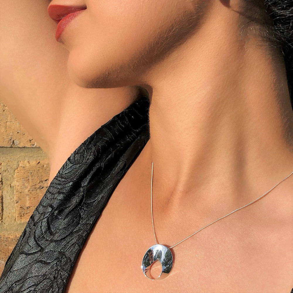Swirl Silver Necklace - Otis Jaxon Silver Jewellery