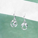 Silver Interlinking Circle Drop Earrings - Otis Jaxon Silver Jewellery